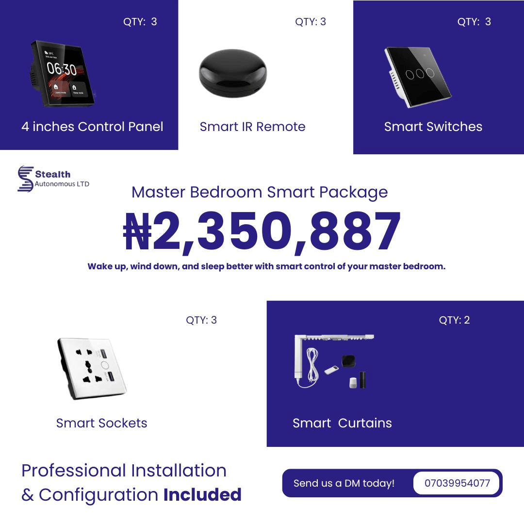 Master Bedroom Smart Package package by Stealth Autonomous LTD